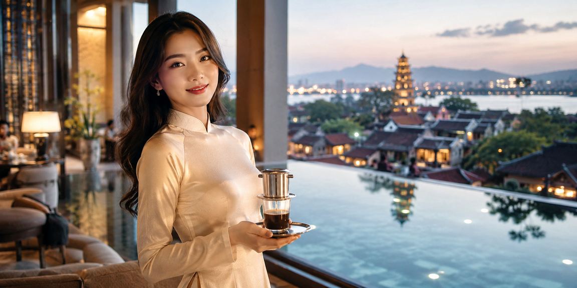 Người dùng đăng ký và nhận thưởng tại Huế với cà phê đặc sản